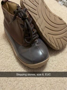 Stepping Stones Kids Brown Lace-Up Ankle Boots